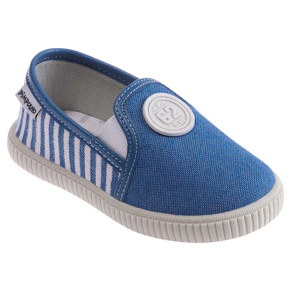 Pimpolho - Stripe Canvas Slip-On Sneaker - Blue