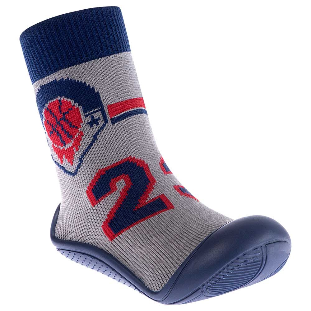 Pimpolho - Basketball Design Sock With Sole - Grey