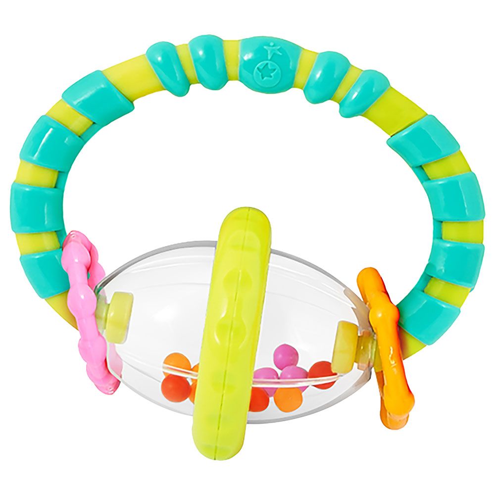 Bright Starts - Grab & Spin Rattle And Teether Toy