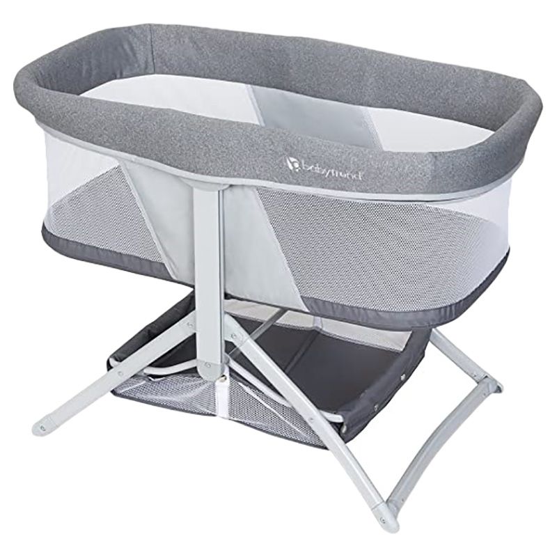 Babytrend - Quick Fold 2-In-1 Rocking Bassinet - Stone Grey