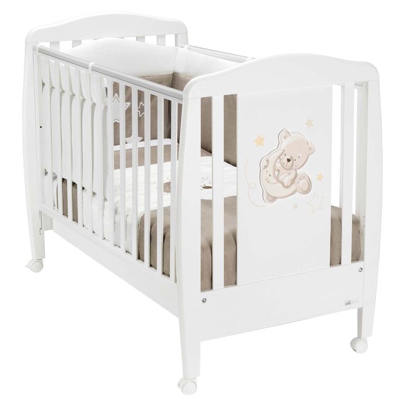 Cam - Wooden Crib - White