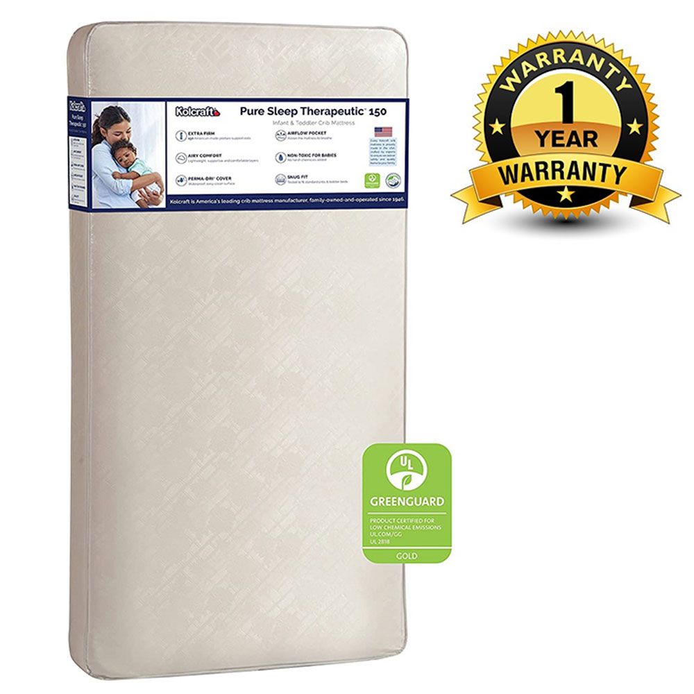 Kolcraft - Pure Sleep Therapeutic 150 Crib Mattress - White