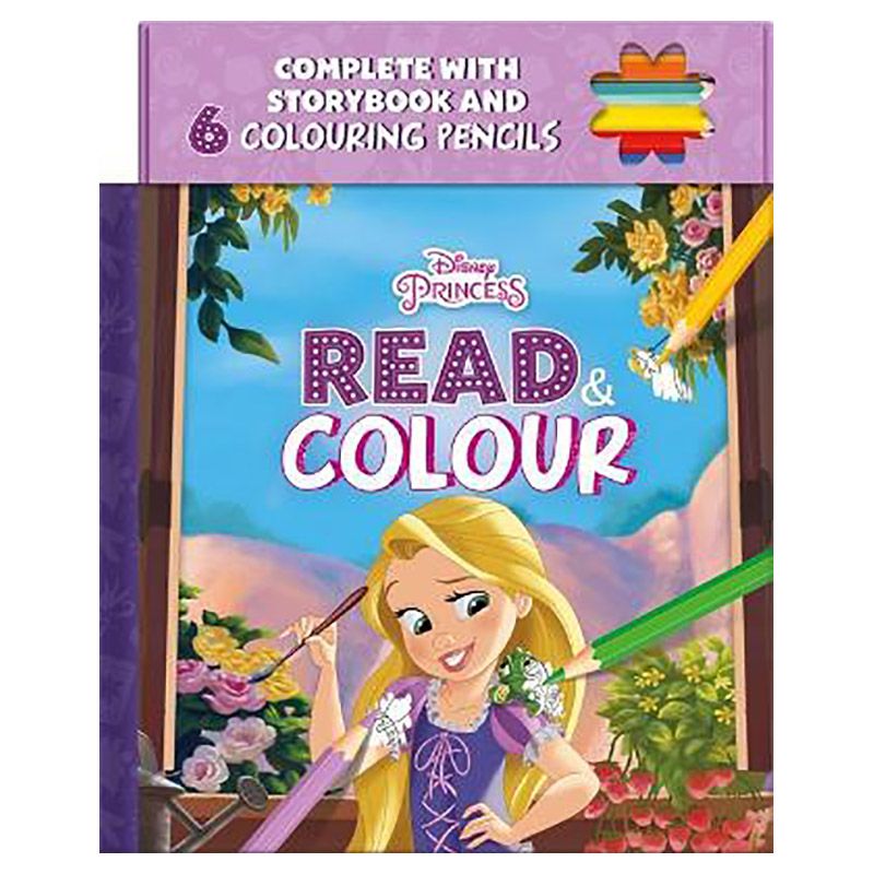 Disney Princess Rapunzel: Read & Colour