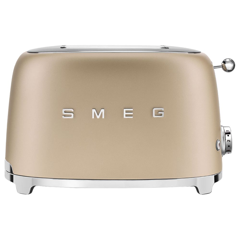 Smeg - 2 Slice Toaster - Champagne Matt