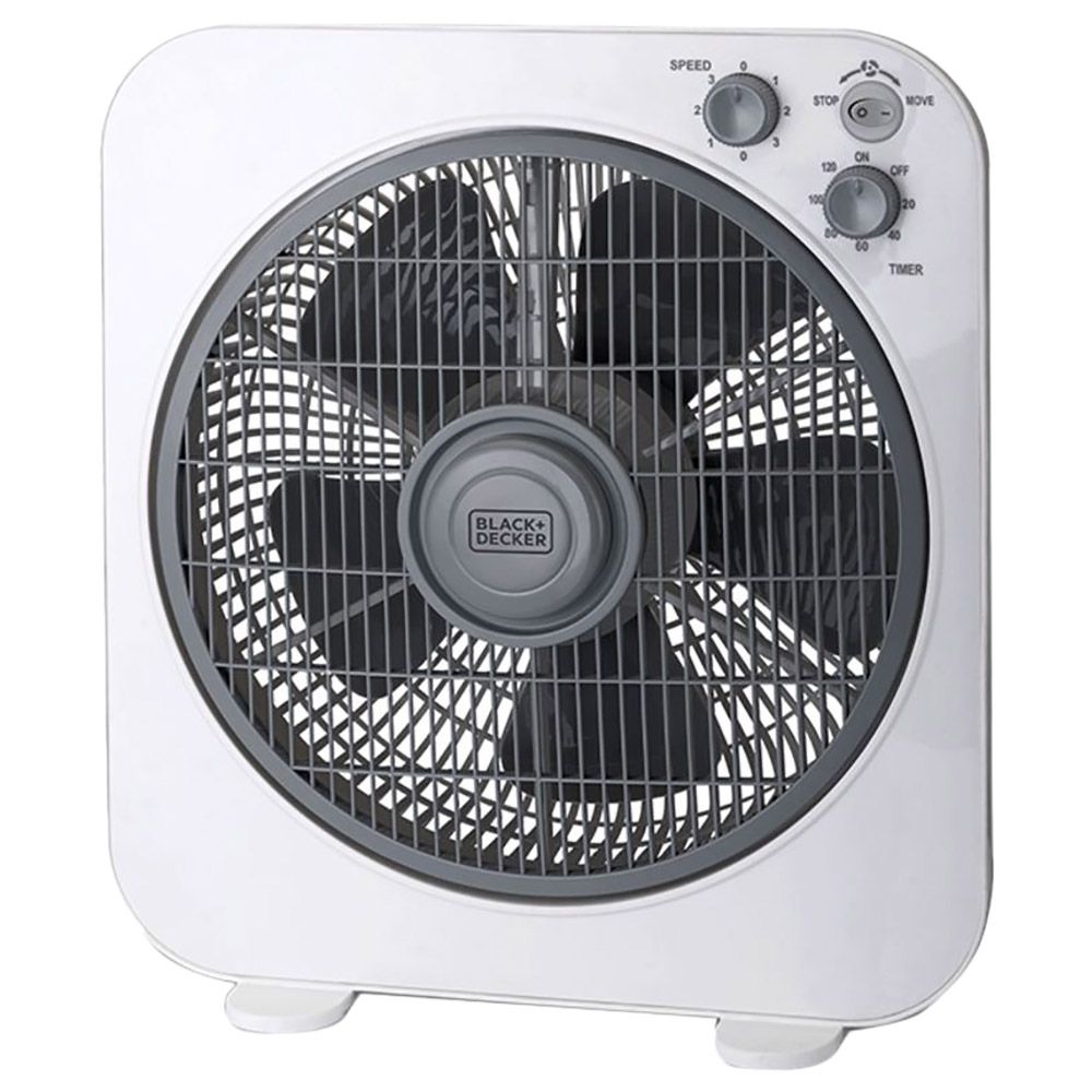 Black+Decker - Electric Table Fans - White