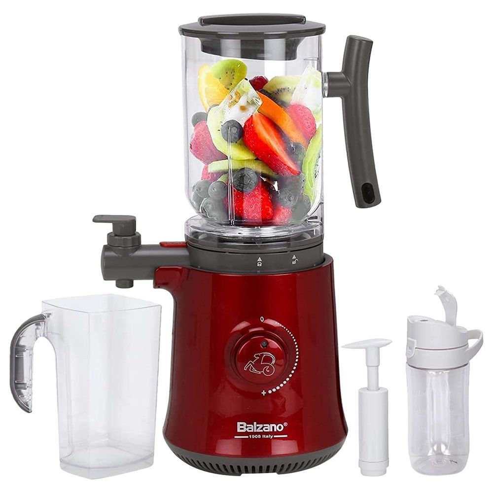 Balzano - 1.5 Liter Yoga Blender  With Auto Seed Separation Technology-Metallic Red