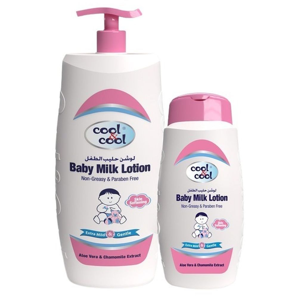 Cool & Cool Baby Milk Lotion 500ml + 250ml Free