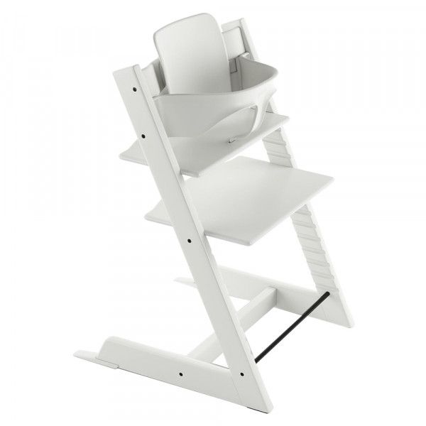 Stokke - Tripp Trapp Wooden High Chair with Baby Set - White