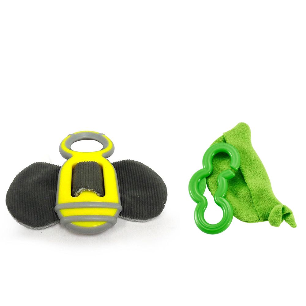 The First Years - Chilled Peas 2-in-1 Teether + Bee Chill Teether