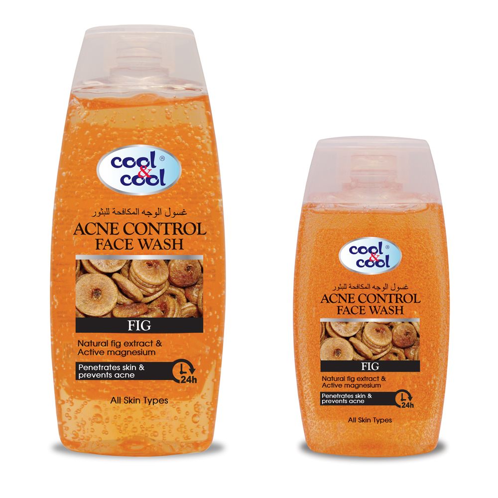 Cool & Cool - Acne Control Face Wash Fig - 200ml + 100ml Free