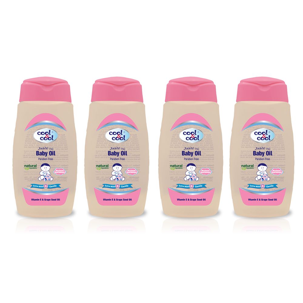 Cool & Cool - Baby Oil 250ml - Pack of 4