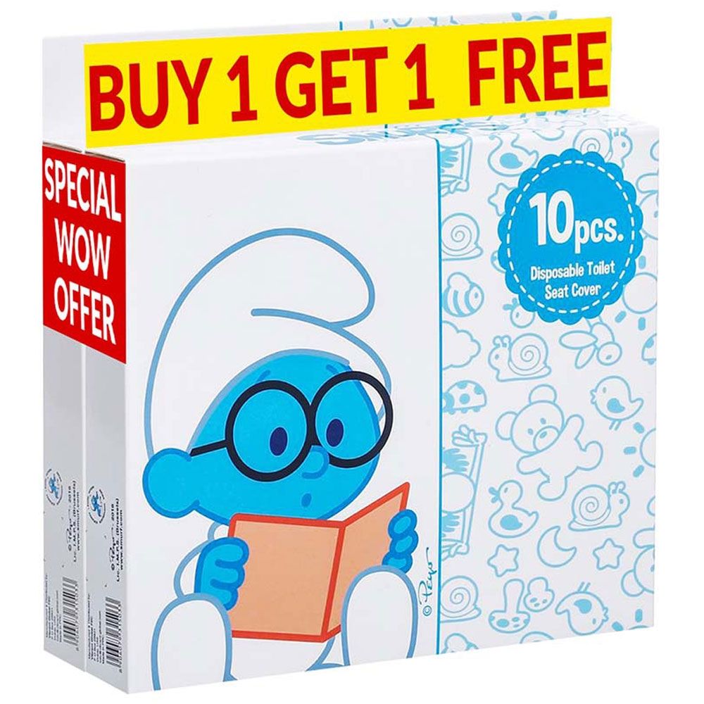 Smurf - Disposable Toilet Seat Covers, 10pcs. - Buy 1 Get 1 Free