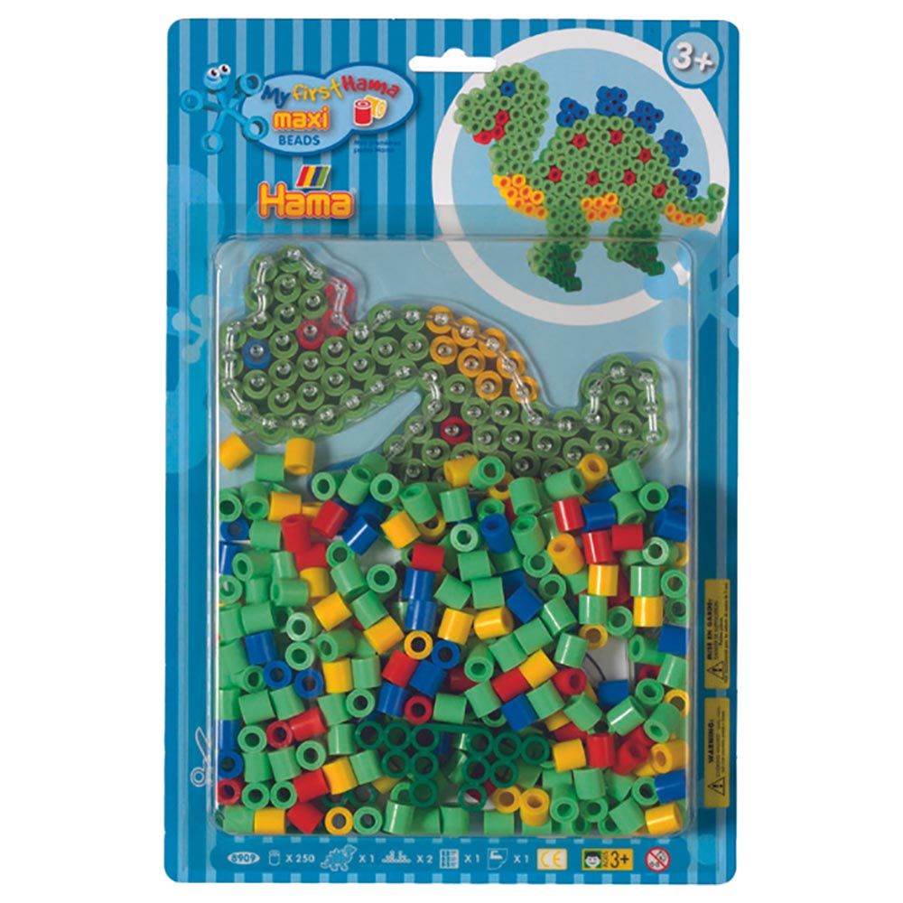 Hama - Maxi Beads 250Pc - Dinosaur