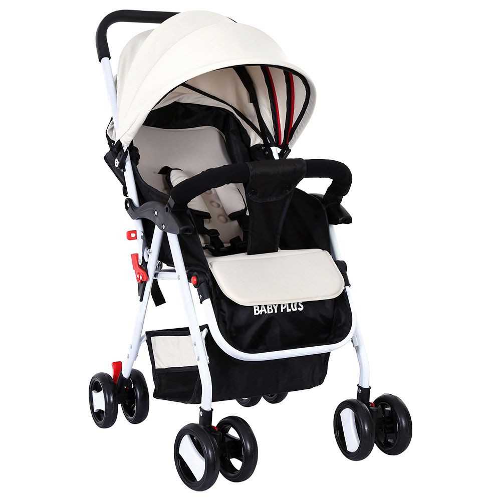 Baby Plus - Stroller Cum Pram - Light Khaki