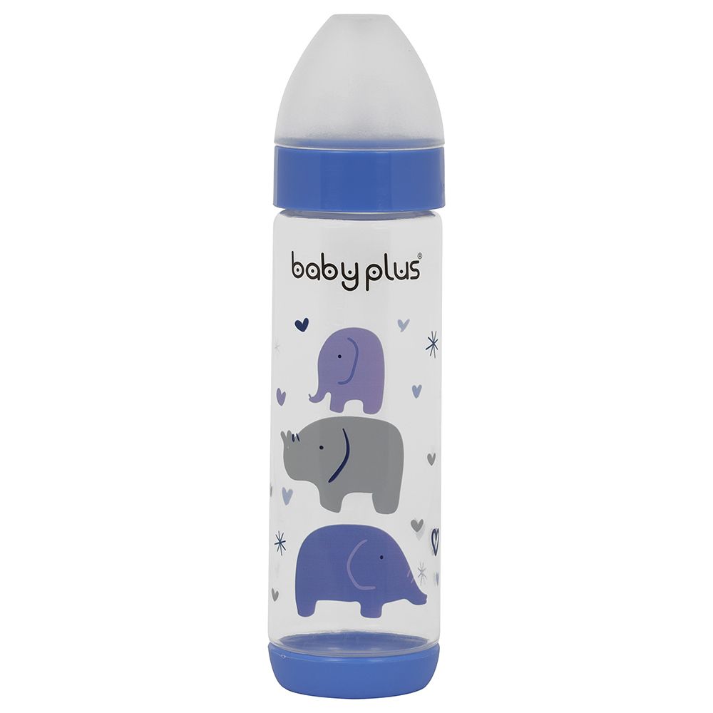 Baby Plus 8 Oz Feeding Bottle Blue