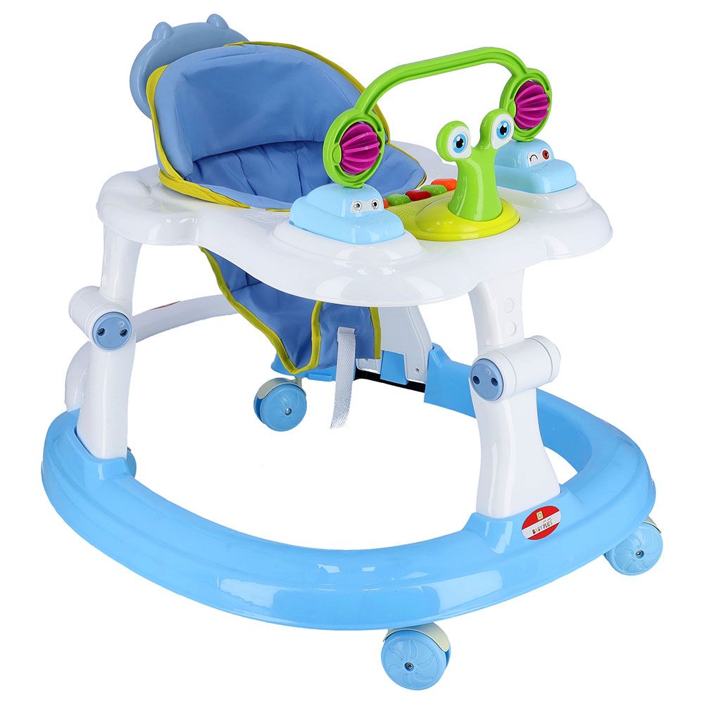 Baby Plus - Baby Walker With Snail Toy - Blue/Green