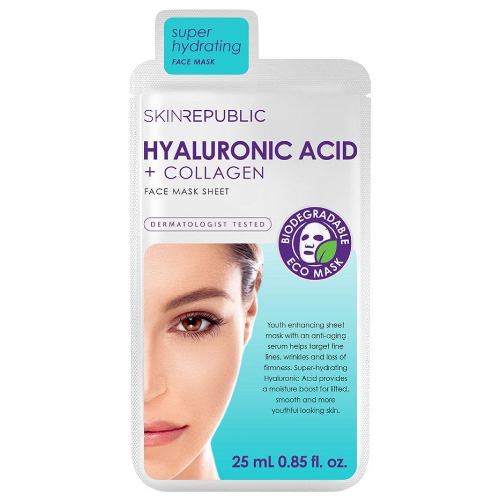 Skin Republic - Hyaluronic Acid + Collagen Face Mask 25ml