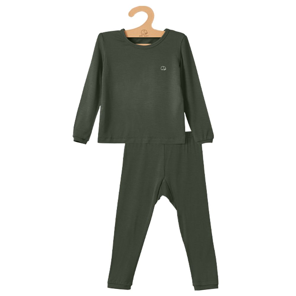 Anvi Baby - 2pc-Set - Bamboo Spandex Pyjama - Green