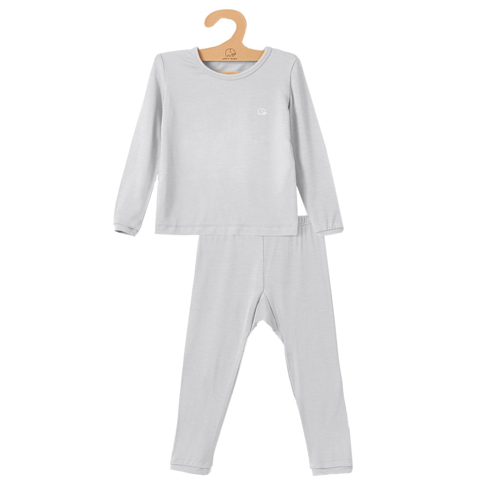 Anvi Baby - 2pc-Set - Bamboo Spandex Pyjama - Grey