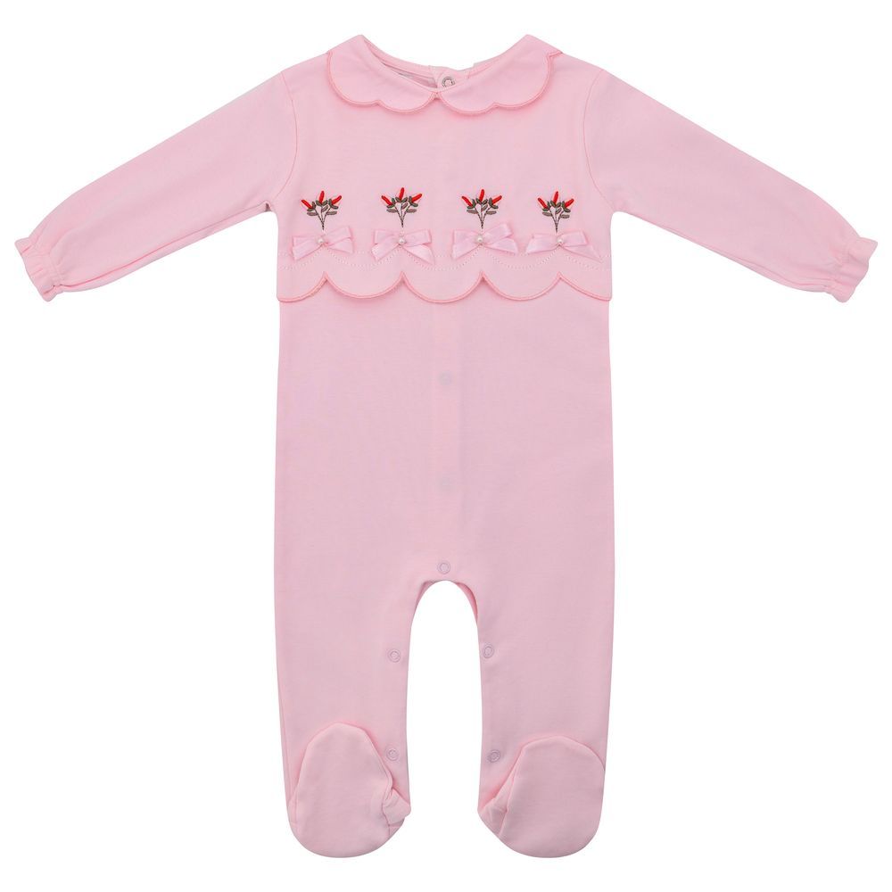 By Ray - Pink Tulip Ribbon Onesie - Pink