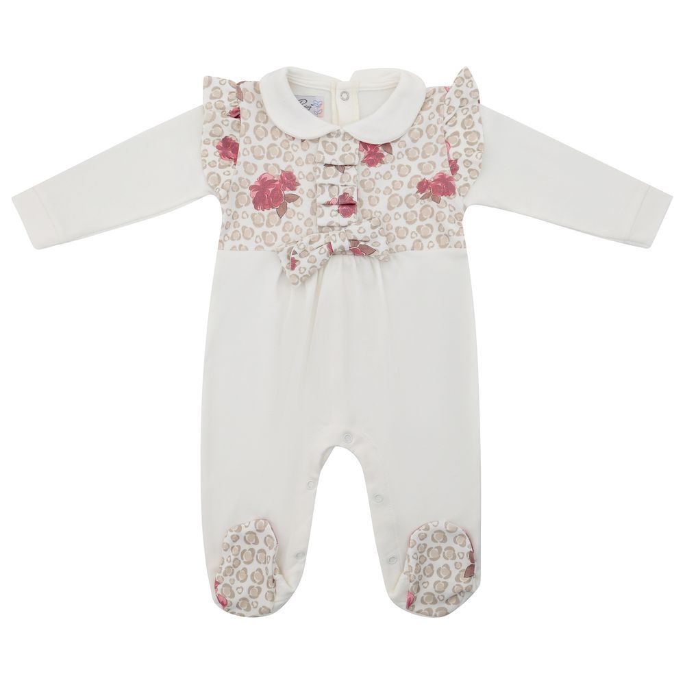 By Ray - Wild Baby Onesie w/ Ribbon - White