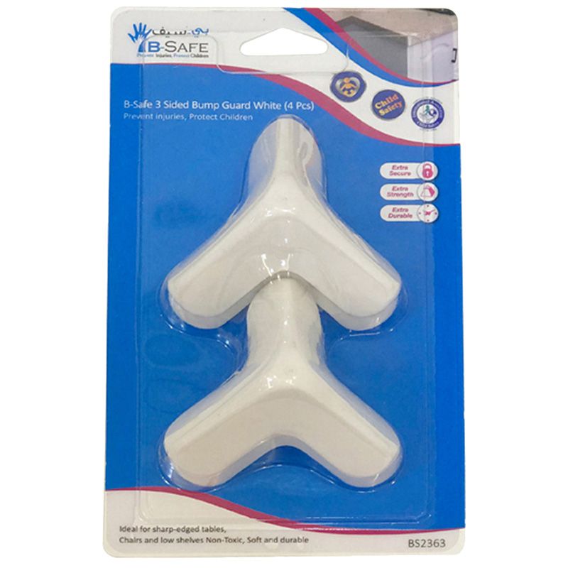 B-Safe - 3 Sided Bump Guard Pack of 4 - White