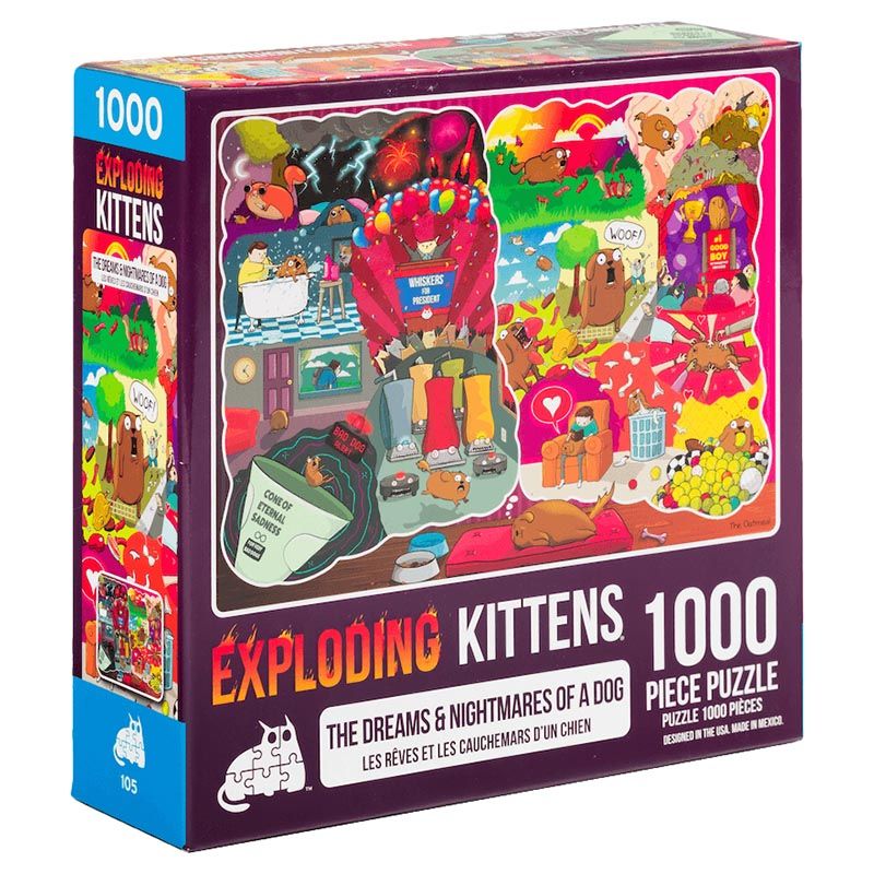 Exploding Kittens - The Dreams & Nightmares Of A Dog Jigsaw Puzzle 1000pcs