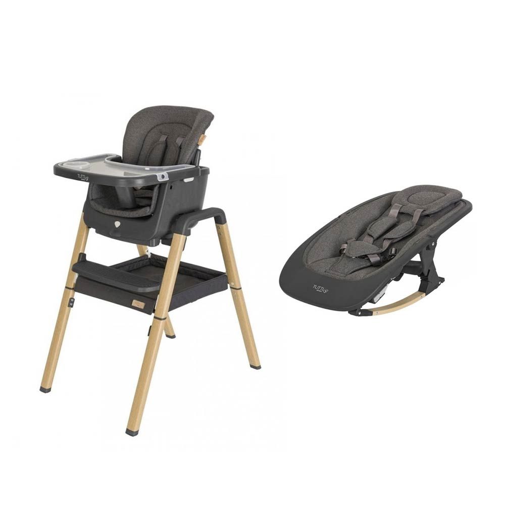 Tutti Bambini - Nova Evolutionary Highchair & Rocker- Grey/Oak