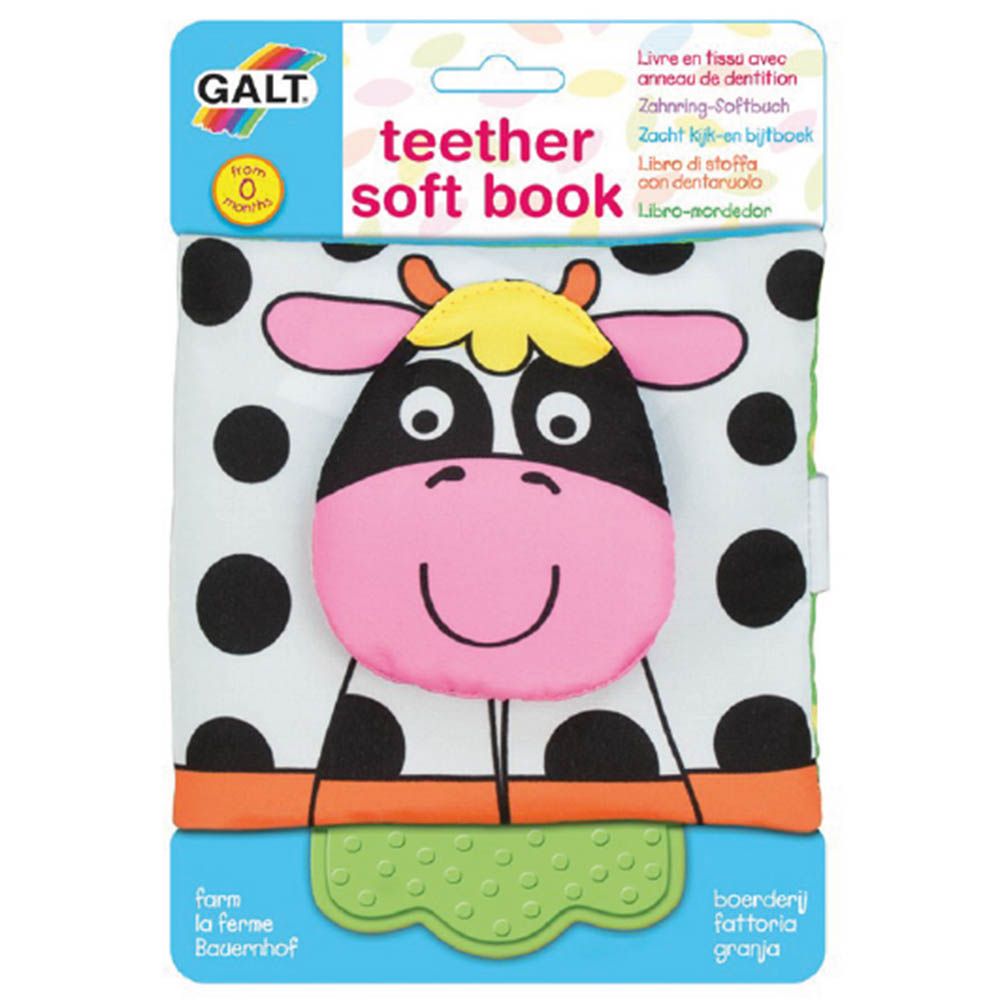 Galt - Teether Soft Book - Farm