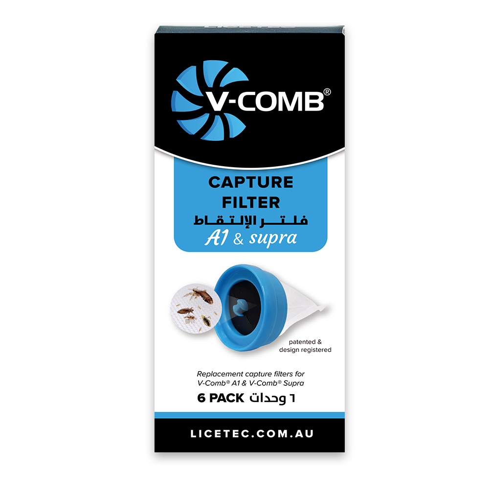 Licetec - V-Comb Capture Filter - Pack of 6