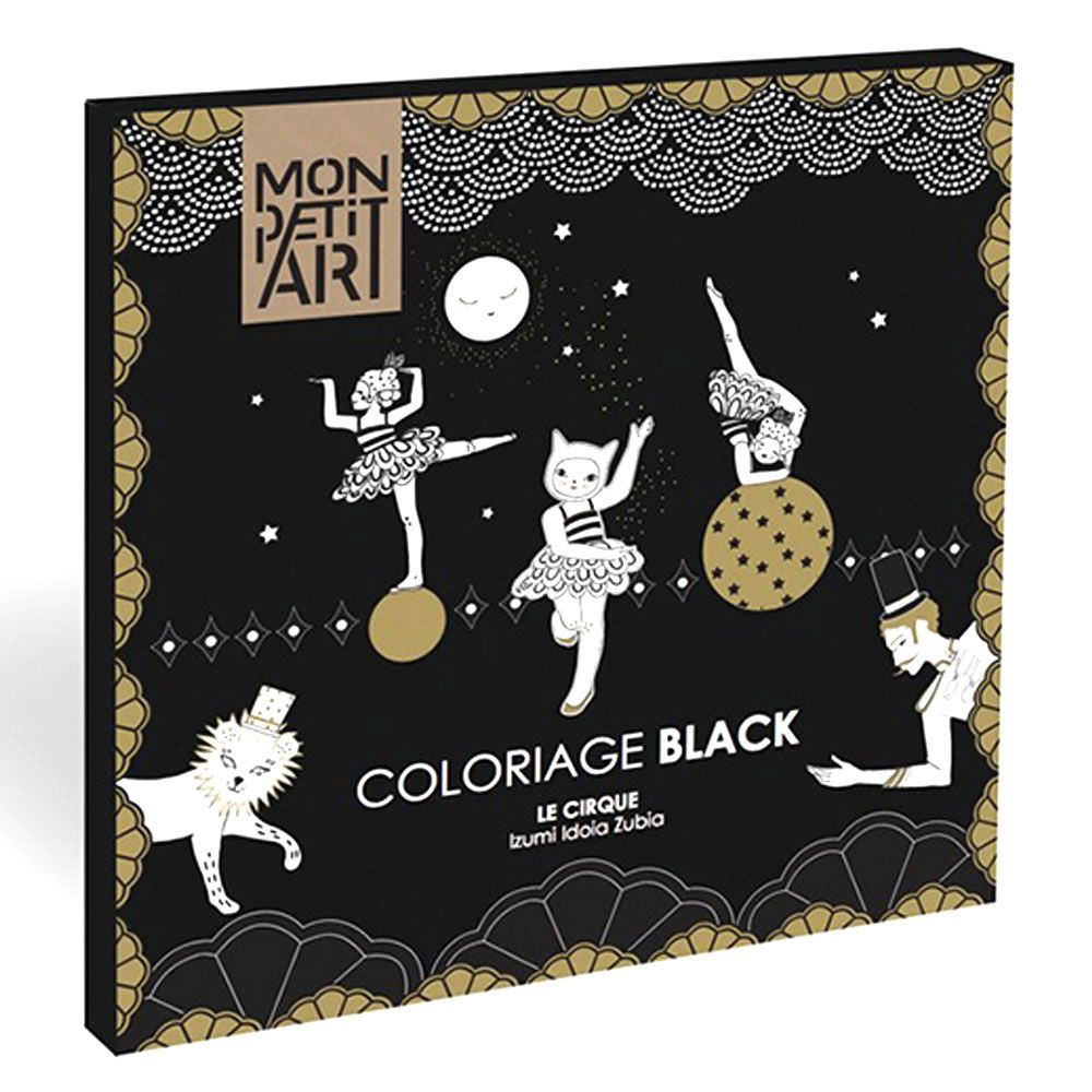 Mon Petit Art - Black & Gold Coloring Book