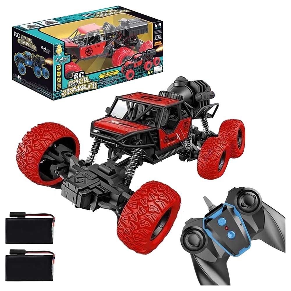 Fitto - Remote Control Car With Smoke Spray - Red