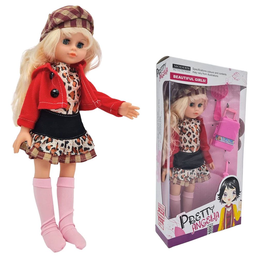 Fitto - Blond Hair Poseable Doll - 14-Inch - Pink