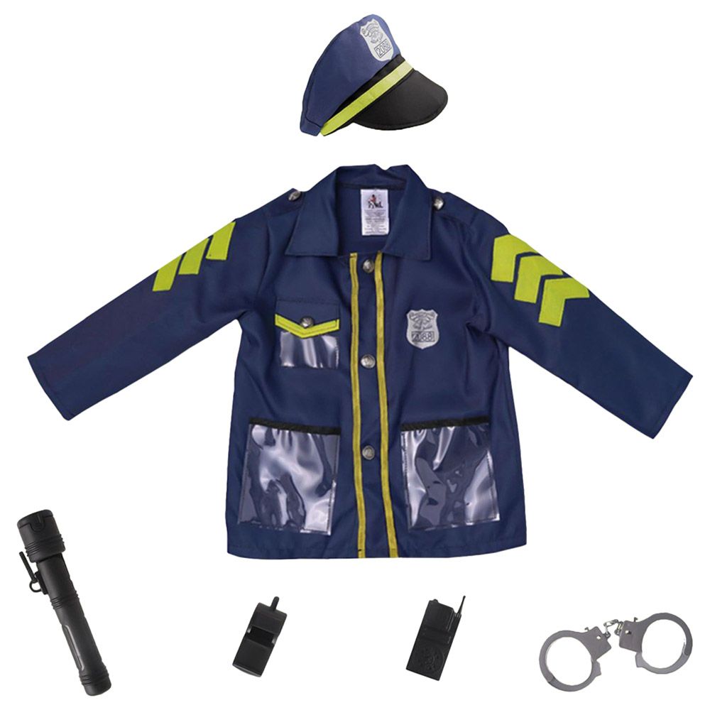 Fitto - Policeman Role Play Costume Set - Blue