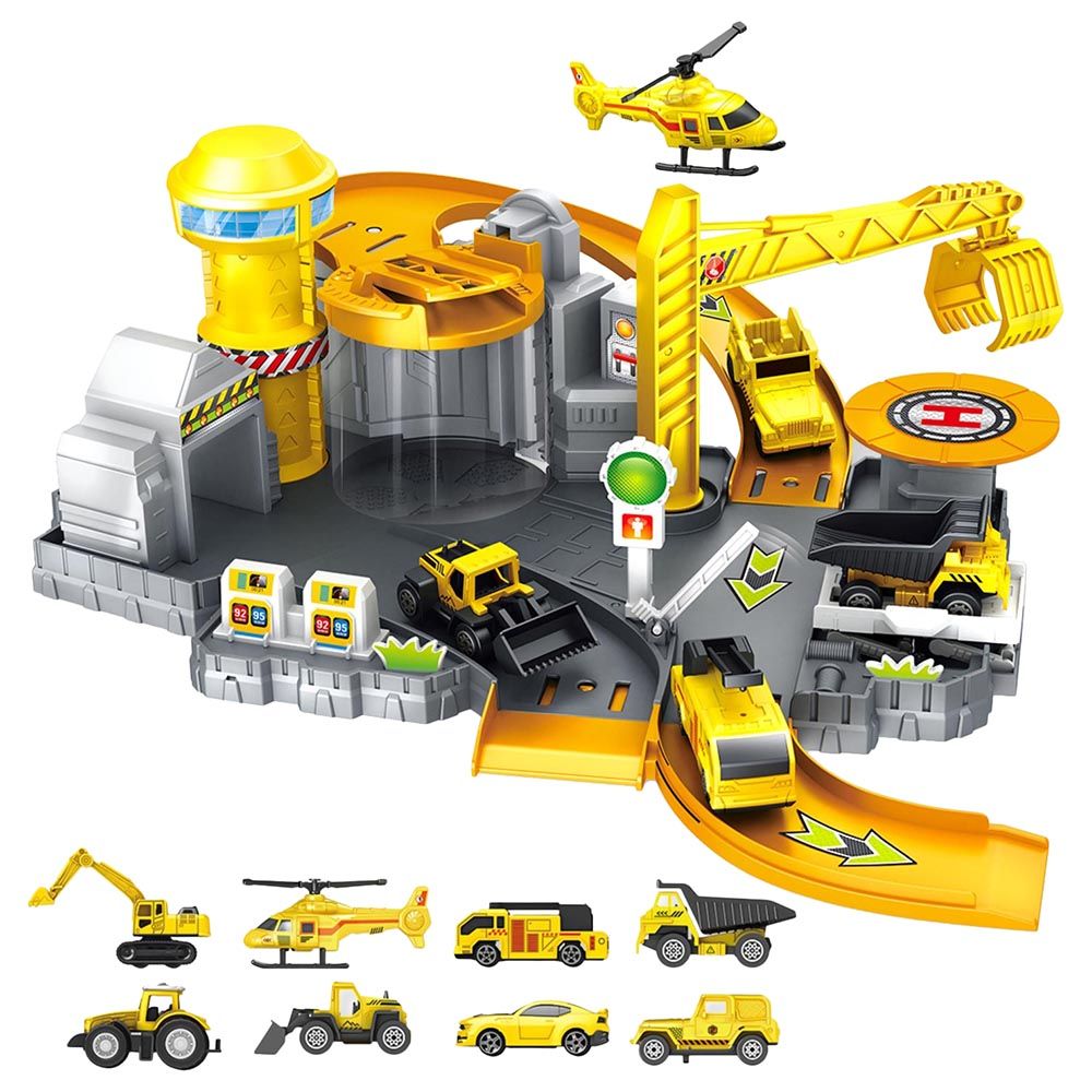 Fitto - Construction Vehicles Playset - Yellow