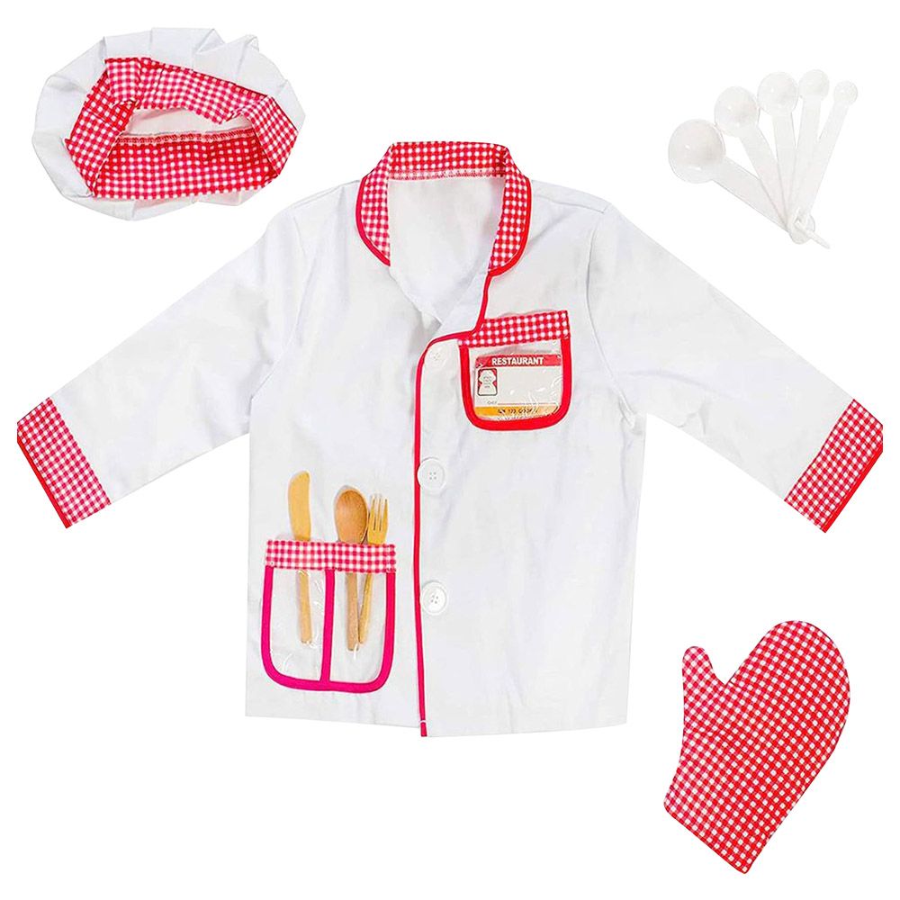 Fitto - Chef Costume Dress Up Set - Small - White