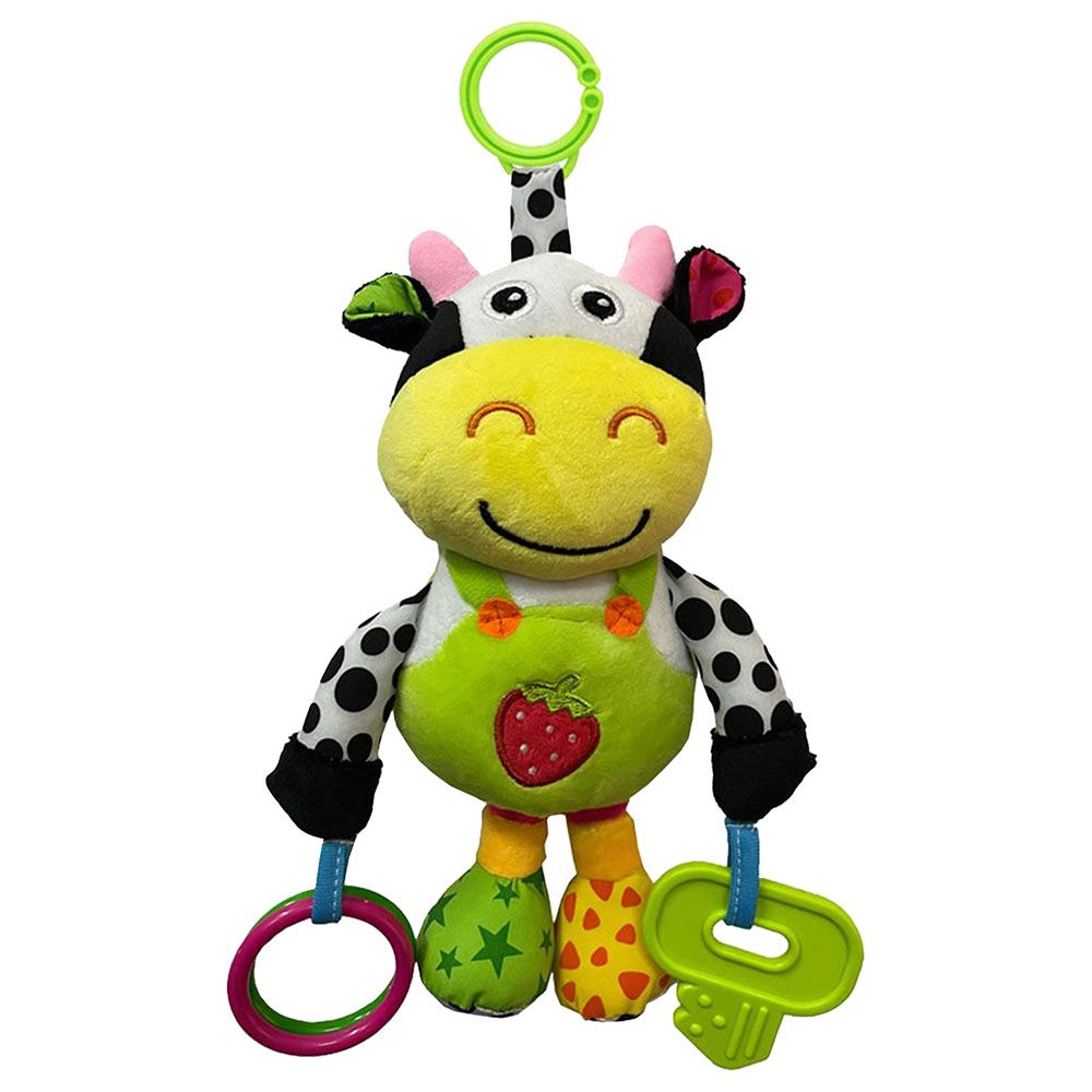 Fitto - Baby Pulling Line Musical Plush Toy - Cow