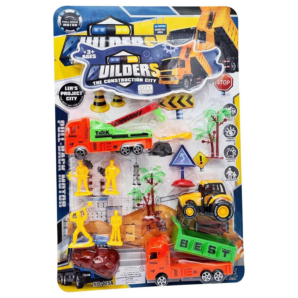 Fitto - Construction Vehicle Set - Yellow