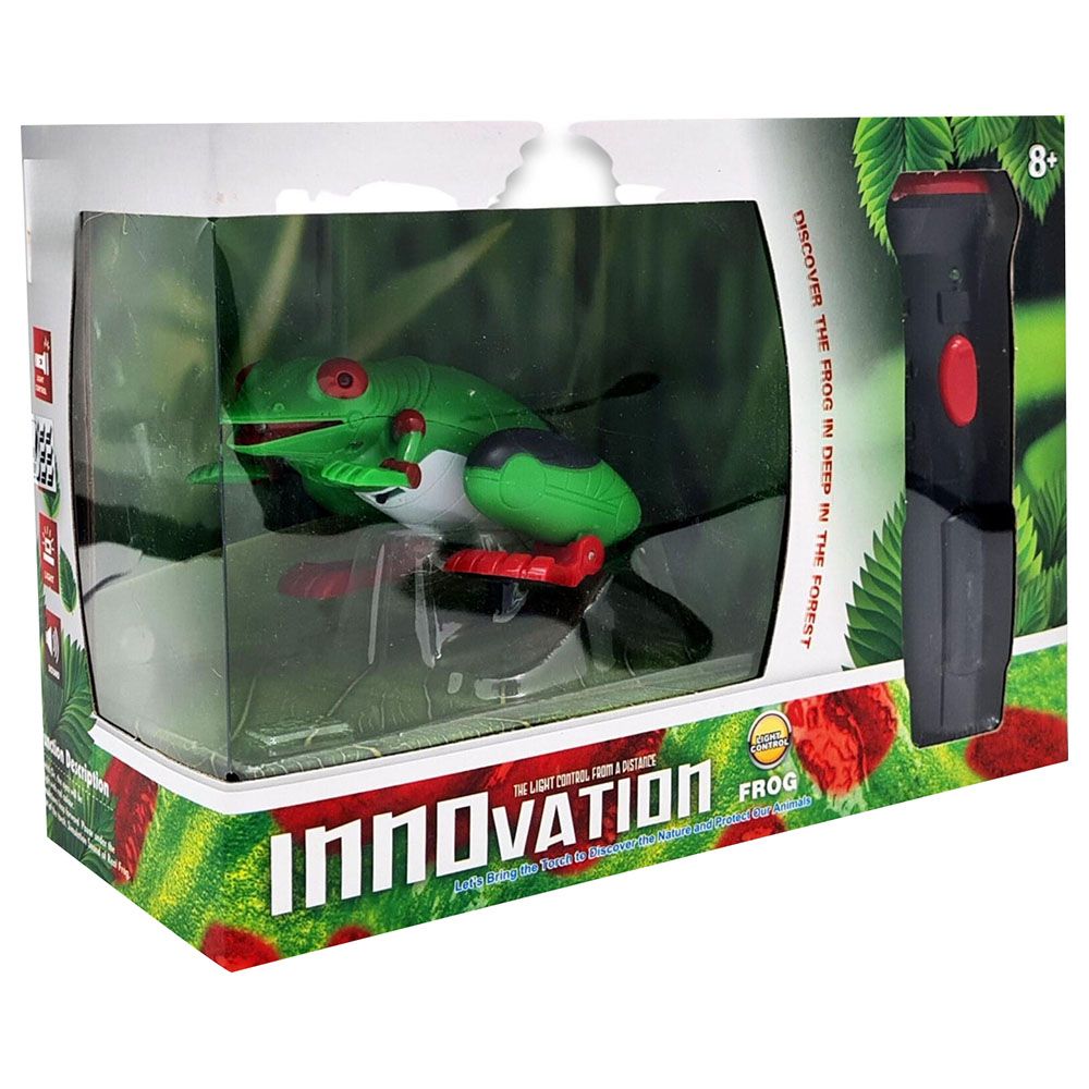 Fitto - Remote Control Jumping Plastic Frog Toy - Green