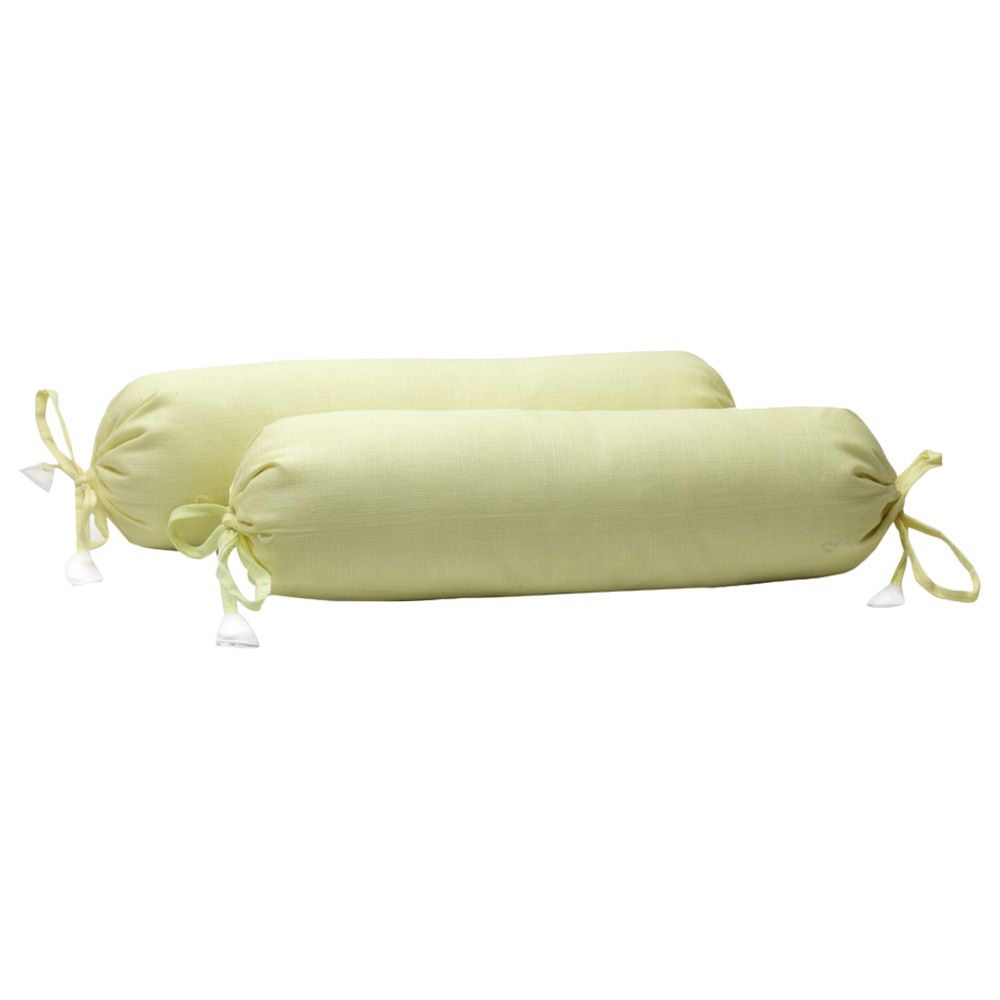 The Baby Atelier - Bolster Cover Set With Fillers - Lemon