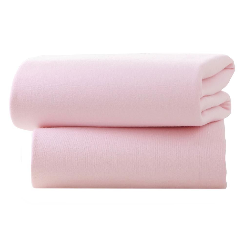 Clair de Lune - Fitted Cotton Cot Sheets - Pack of 2 - Pink (Exclusive)