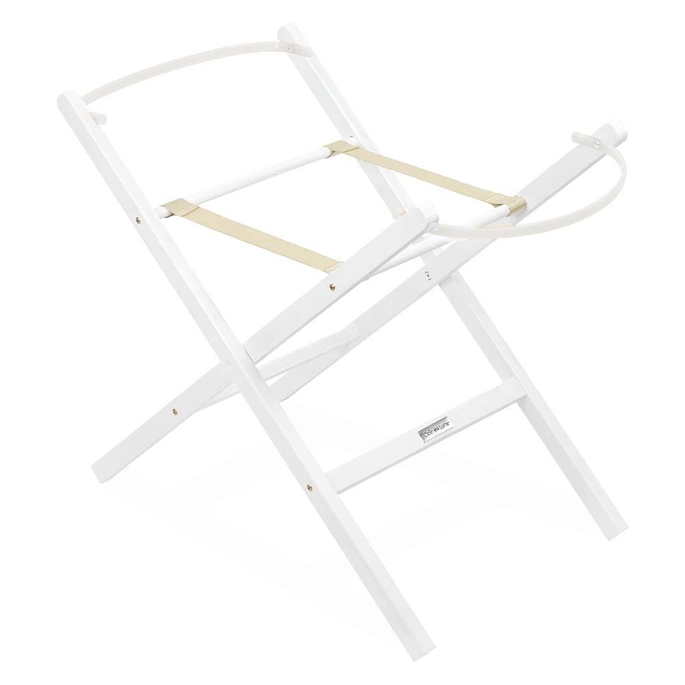 Clair de Lune - Wooden Folding Moses Basket Stand - White (Exclusive)