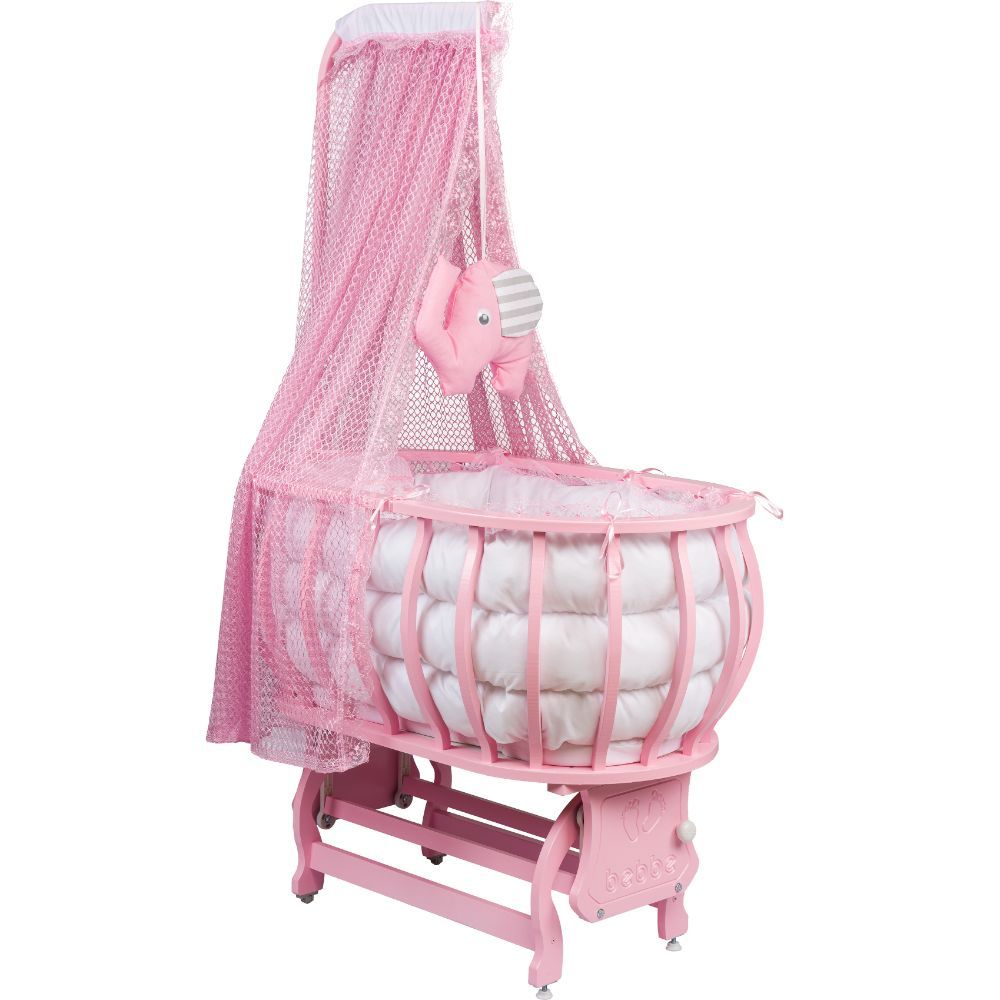 Bebbe - Regular Lucca Cradle 50x90cm - Pink