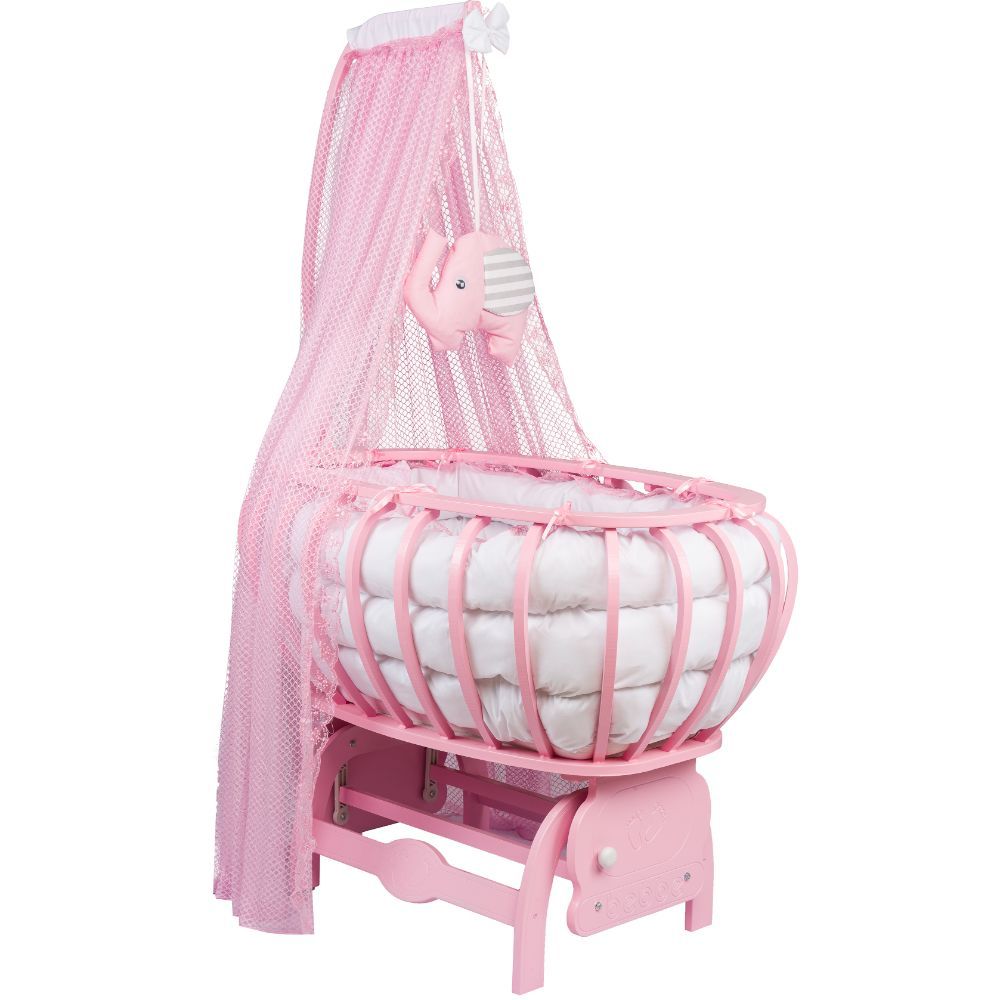 Bebbe - Regular Modena Cradle 55x90cm - Pink