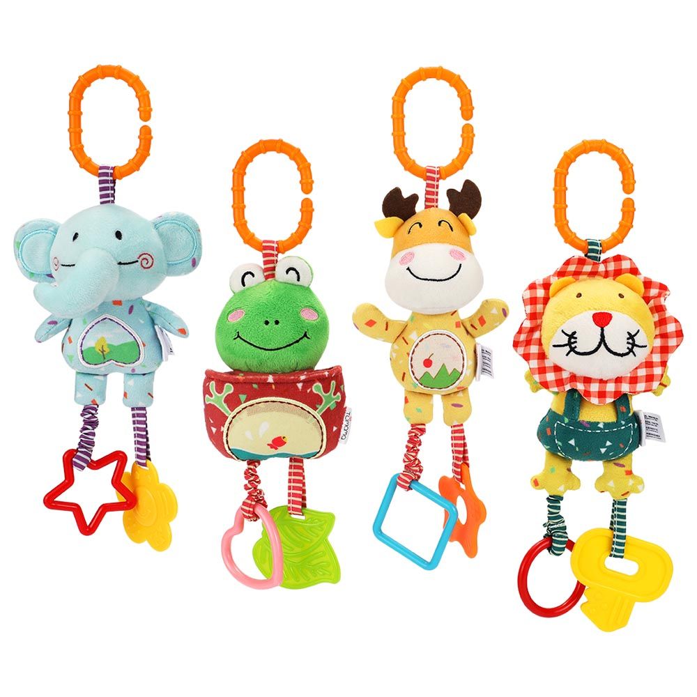 Tumama - Hanging Animals Rattle - Pack of 4