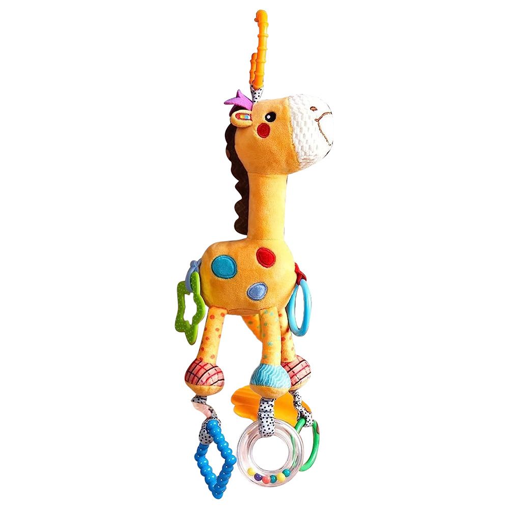 Tumama - Hanging Rattle Toy - Yellow Giraffe