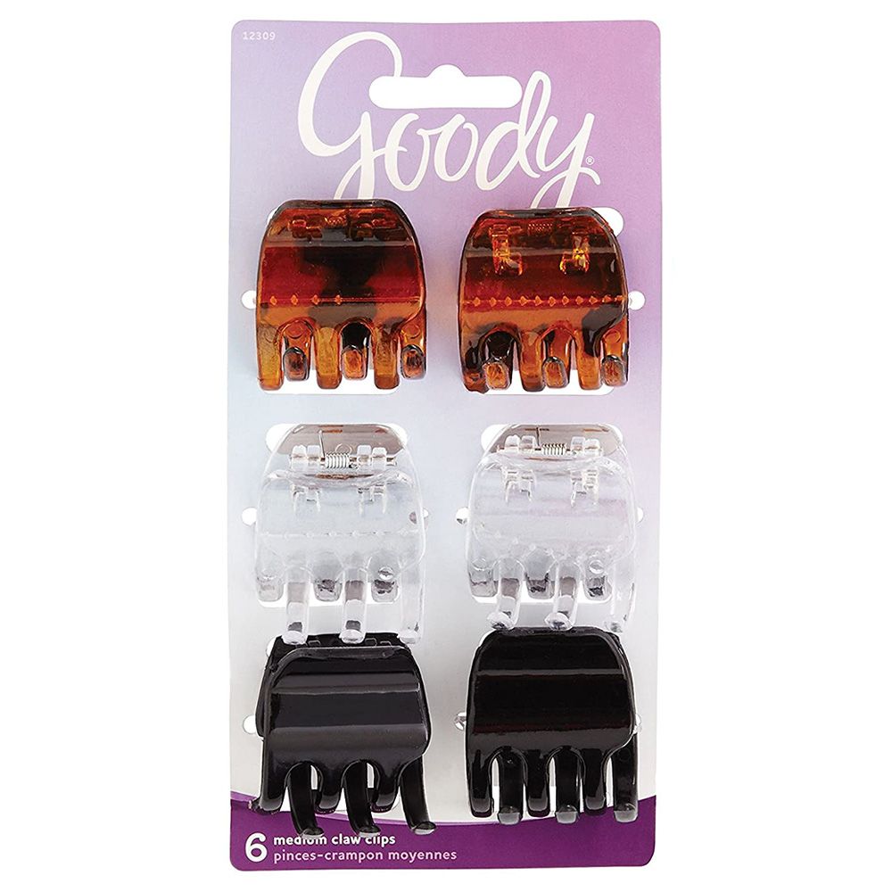 Goody - Classics Half Claw Clip 6ct