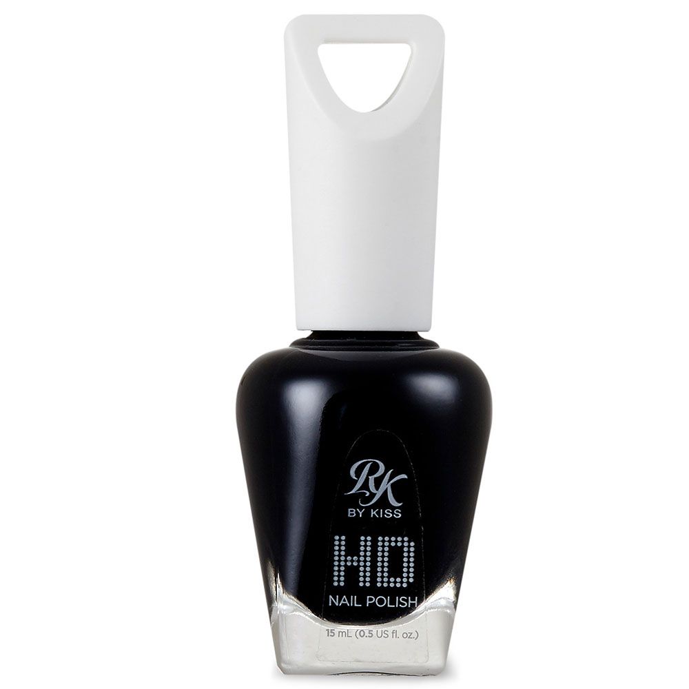 Kiss - Ruby Kisses Hd Nail Polish Pitch - Black Darkness