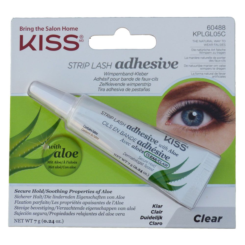 KISS - Strip Eye Lash Adhesive With Aloe - Clear