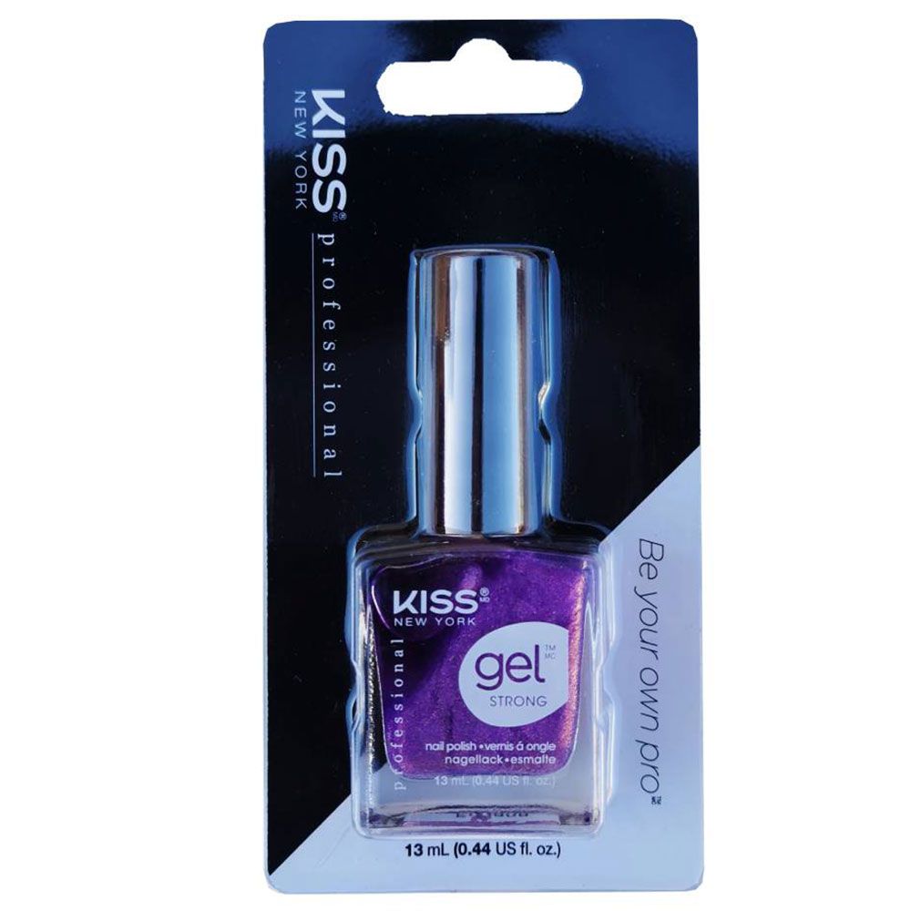 Kiss - Gel Strong Nail Polish Illusion - Glitter Violet